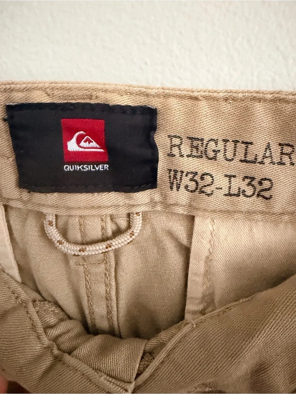 Quiksilver Men's Khaki Regular Chino Pants